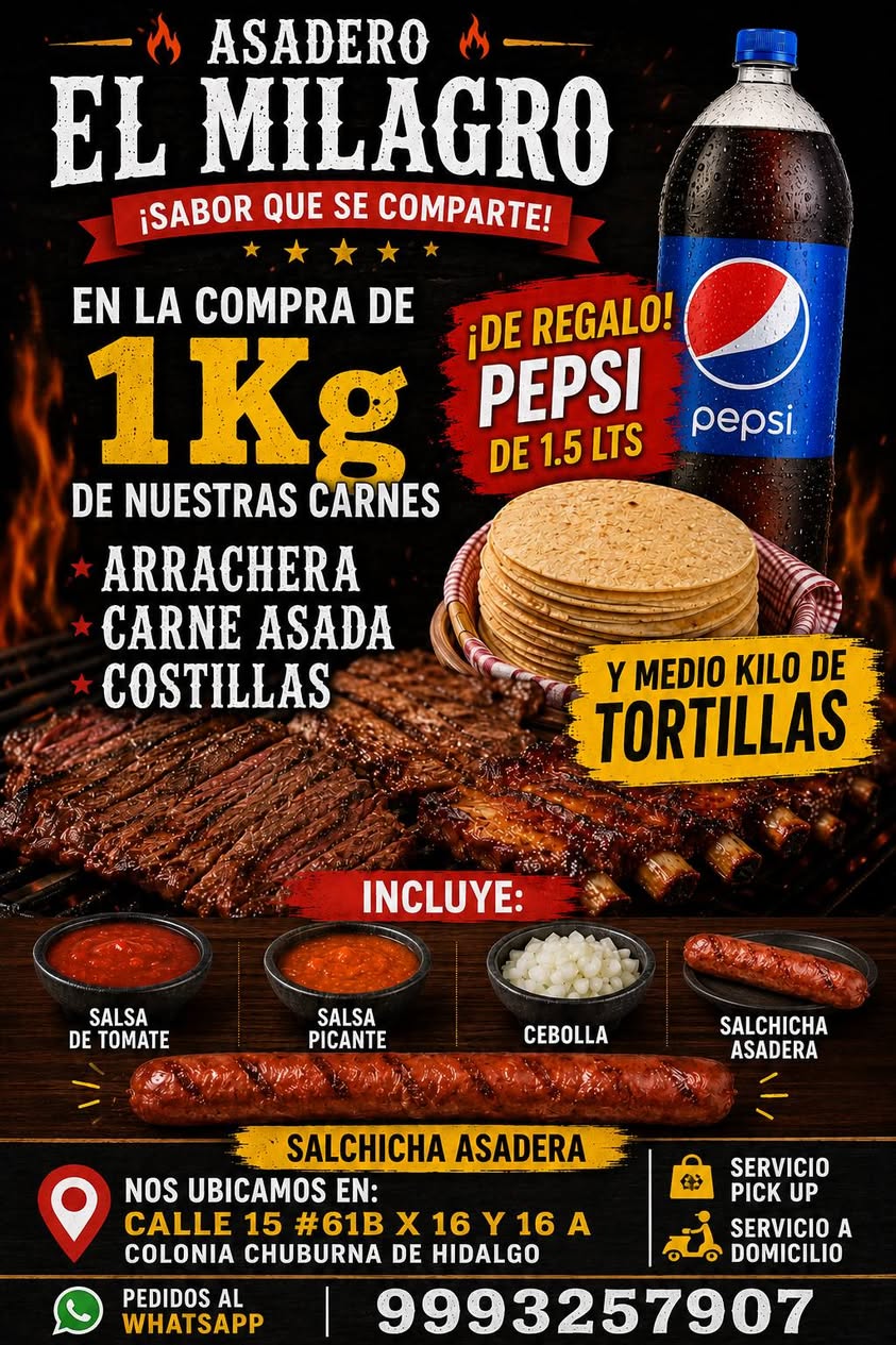 Asadero El Milagro: Carne Asada, Costillas y Tortillas con Sabor