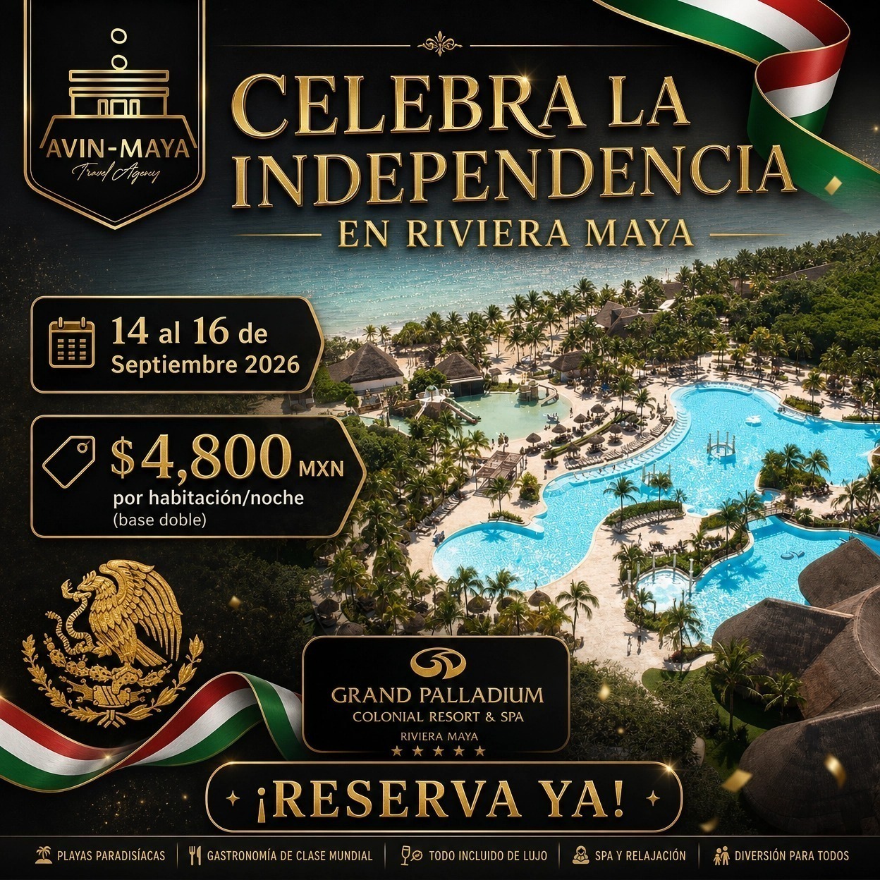 Avenida Maya: Experiencia de Fiestas Patrias en el Lujo de la Riviera Maya
