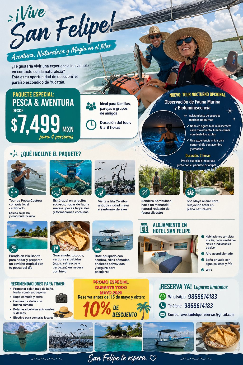 Aventura y Magia en San Felipe: Paquete Pesca, Naturaleza y Alojamiento Exclusivo