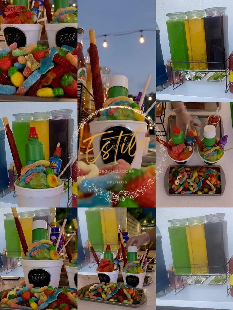Barra de Granizados y Chamoyadas para Eventos