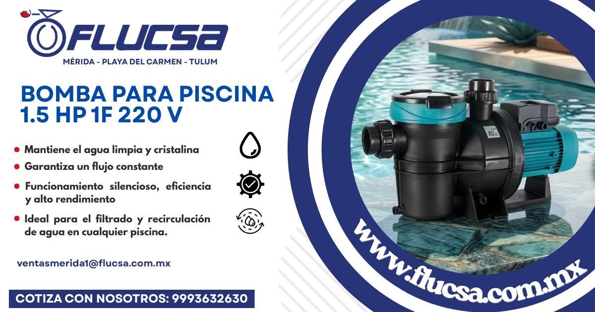 Bomba para Piscina 1.5 HP — San José Tecoh