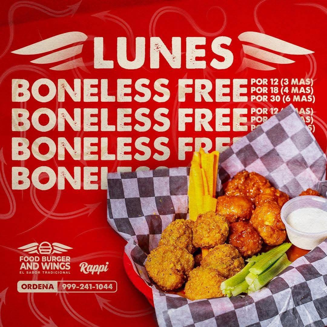 Boneless Free los Lunes