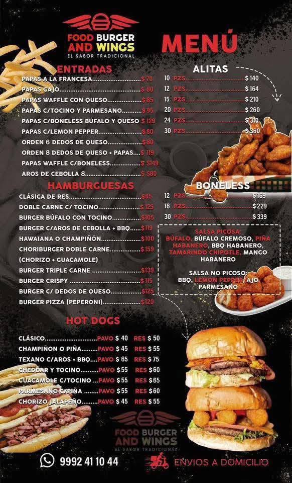 Boneless y Alitas