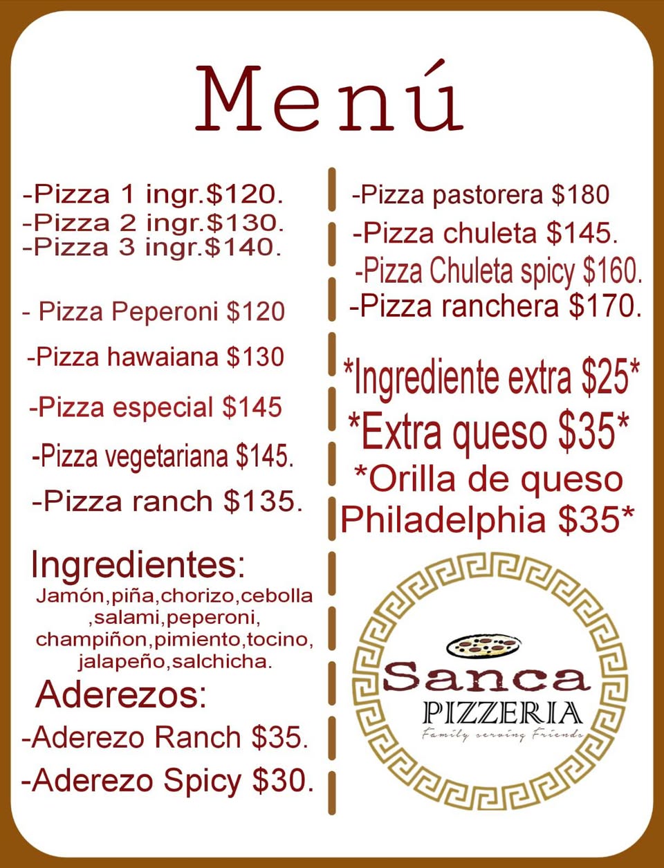 Buenas Noches Pizzería Sanca: Sabores auténticos y deliciosos en Yucatán