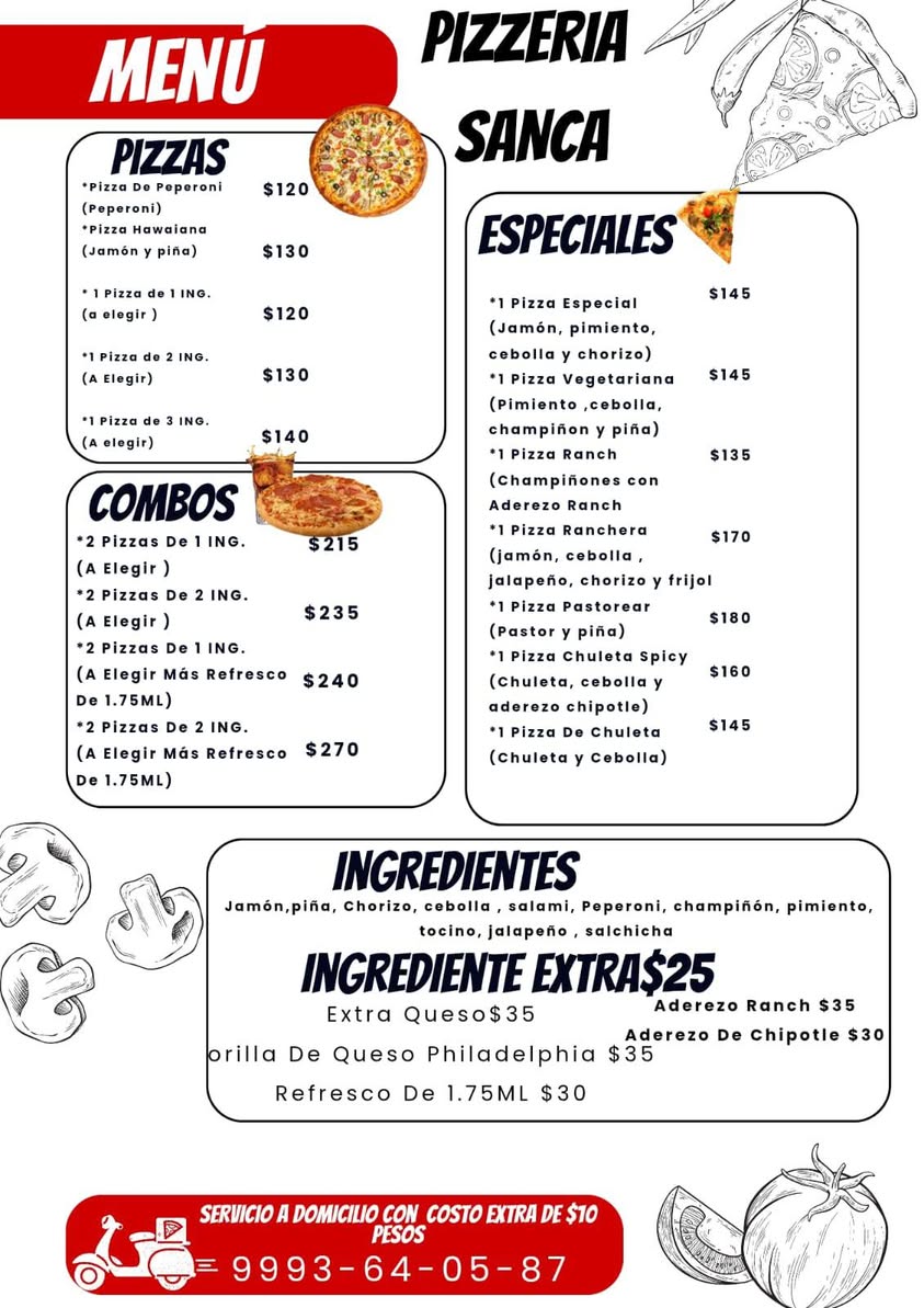 Buenas Noches Pizzería Sanca: Sabores auténticos y deliciosos en Yucatán