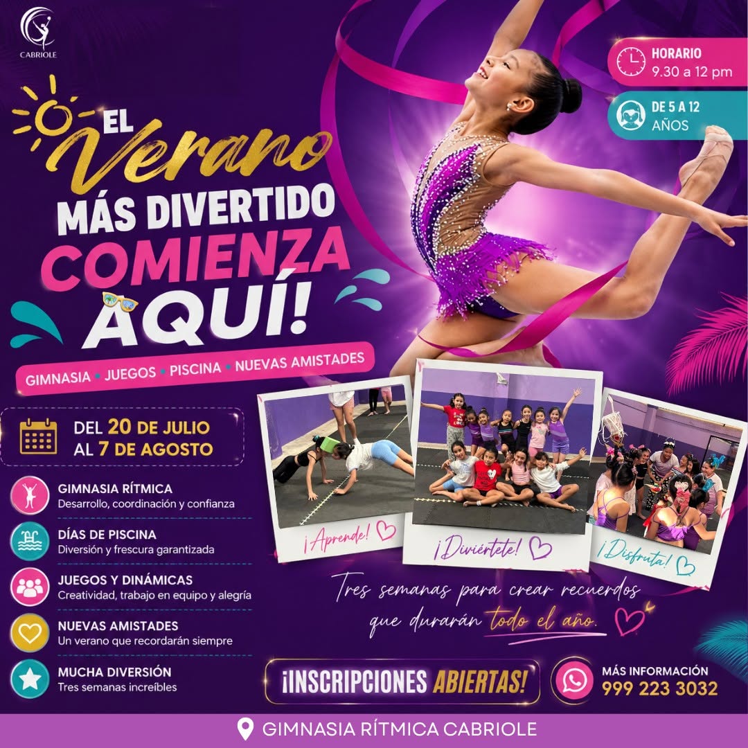 Campamento de Vacaciones Cabriole Gimnasia Rítmica