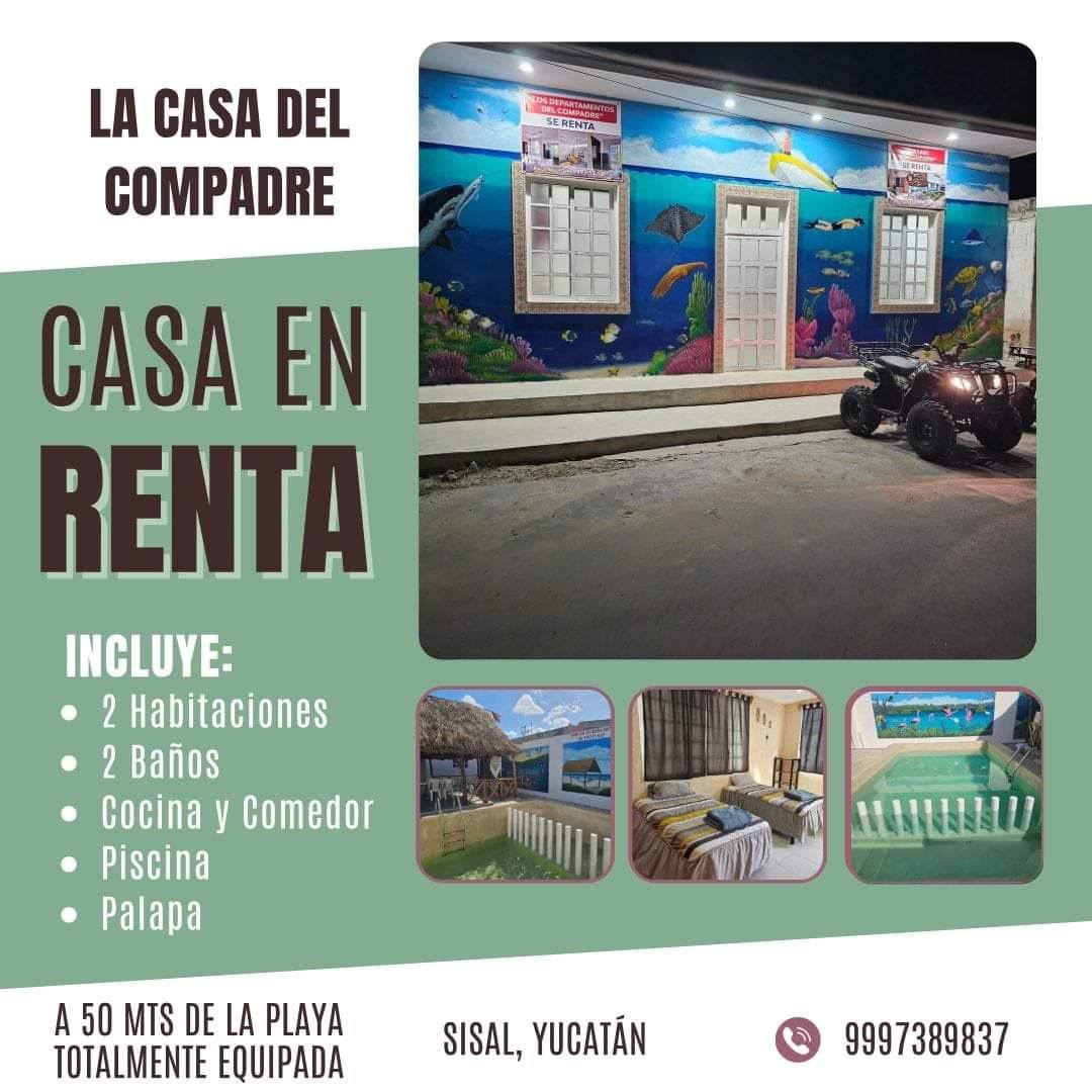 Casa del compadre de sisal: Alojamiento excelente y céntrico cerca de la playa