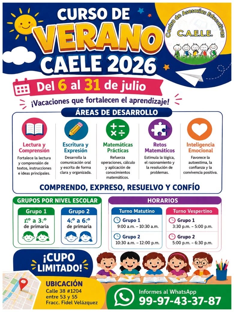 Centro de Asesorías Educativas CAELE - Cursos de Verano