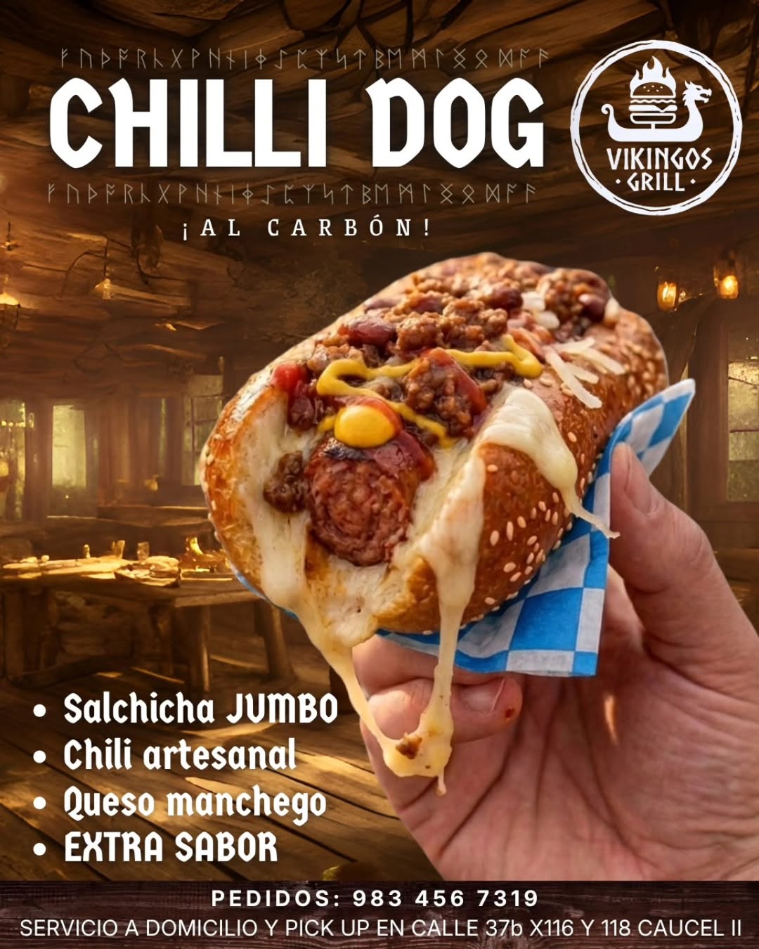 Chilli Dog Al Carbón