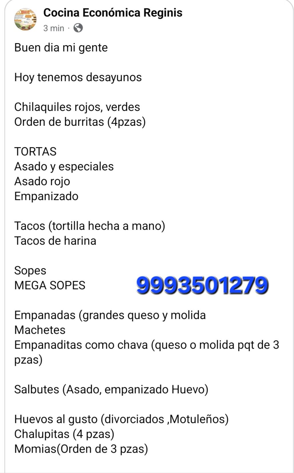 Cocina Económica Reginis: Desayunos, Tacos y Antojitos en Yucatán