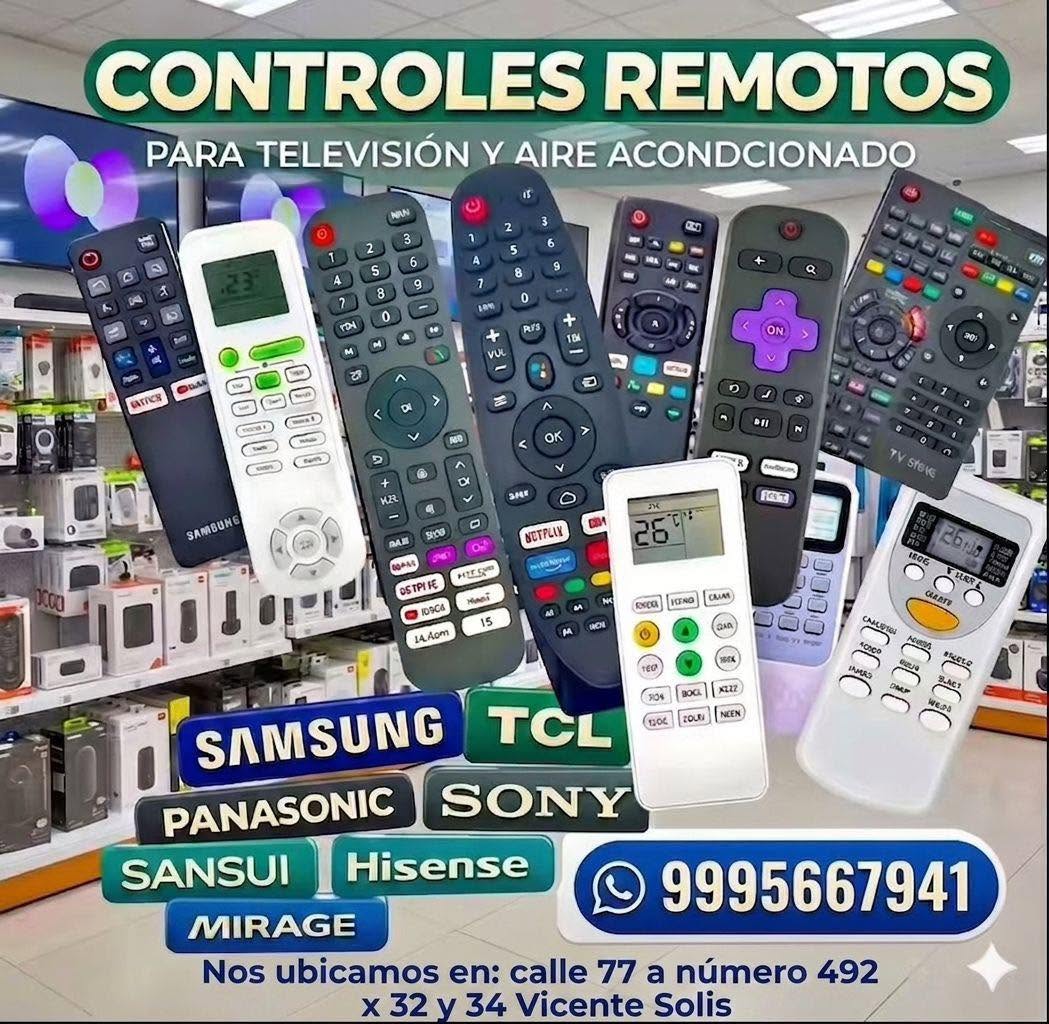 Controles Remotos para TV y Aire Acondicionado