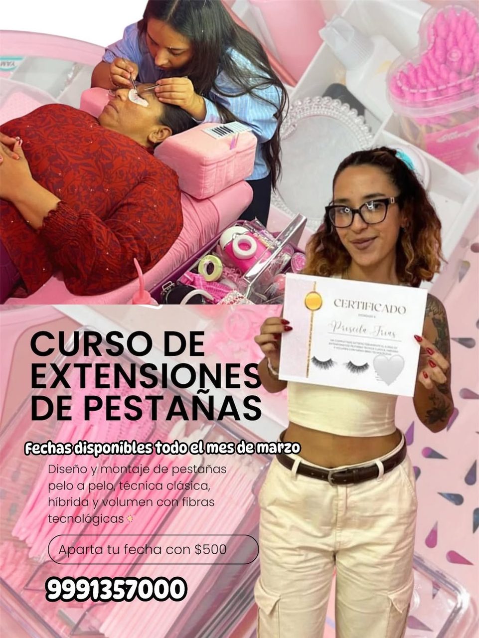 Curso de Extensiones de Pestanas — Zona Poniente
