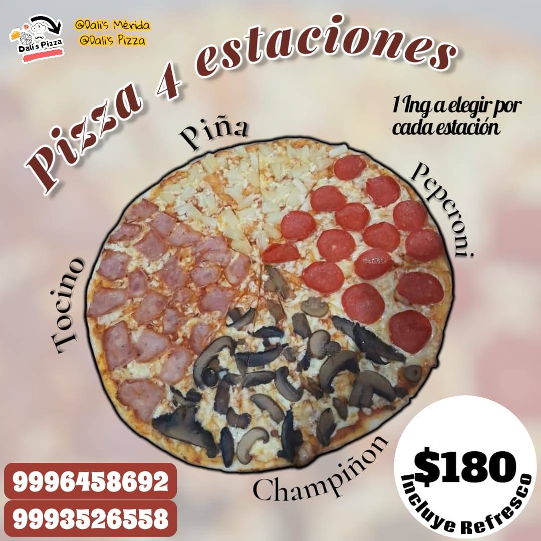 Dali's Pizza: Pizza Gigante a Domicilio en Mérida