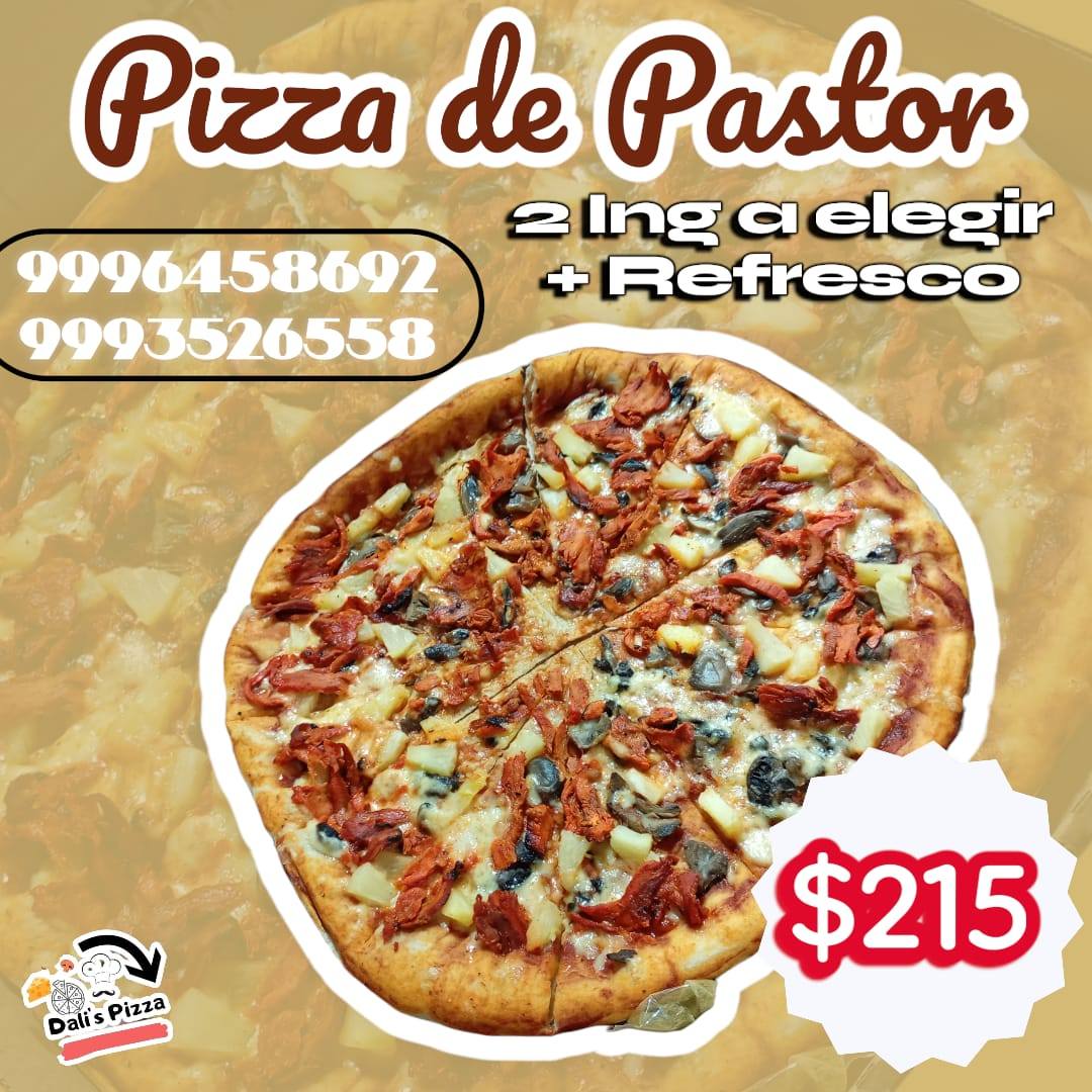 Dali's Pizza: Pizza Gigante a Domicilio en Mérida