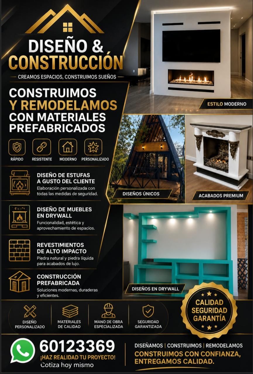 Diseño, Construcción y Remodelación con Materiales Prefabricados de Lujo