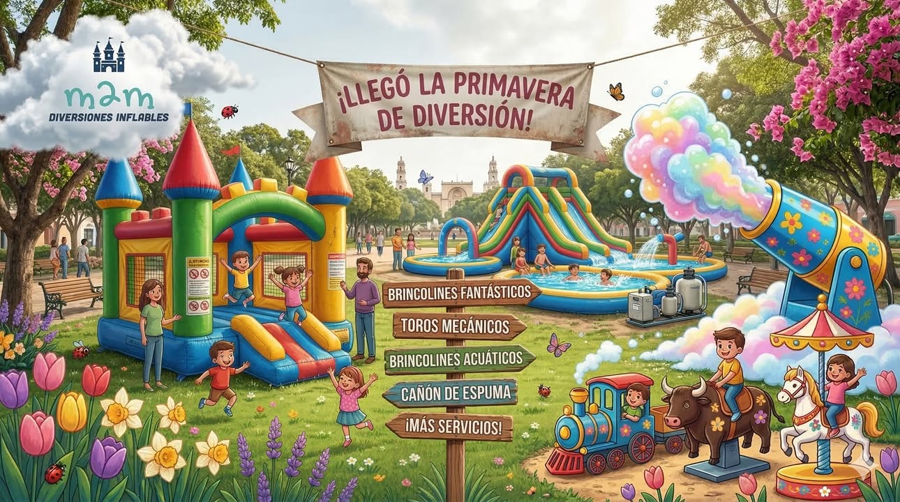 Diversiones Épicas de Primavera: Brincolines, Juegos Mecánicos y Más