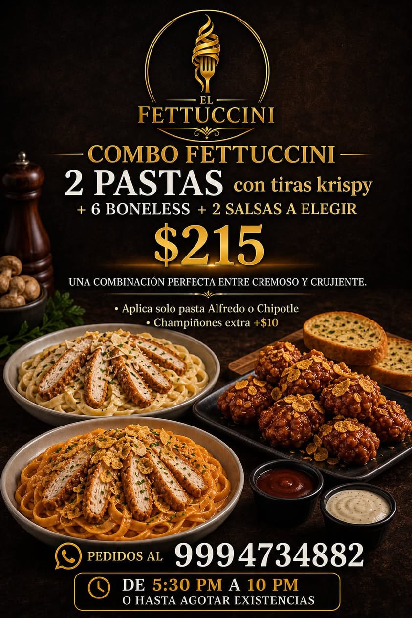 El Fettuccini — Cocina Urbana: Pasta, paz y mejores recuerdos en Yucatán
