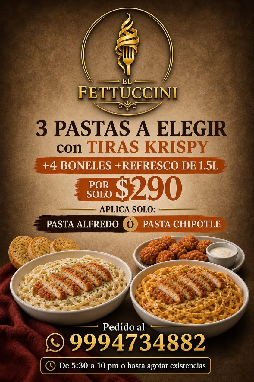El Fettuccini — Cocina Urbana: Pasta, paz y mejores recuerdos en Yucatán