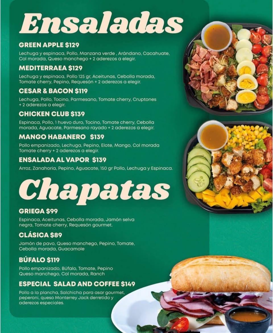 Ensaladas, Chilaquiles y Tortas
