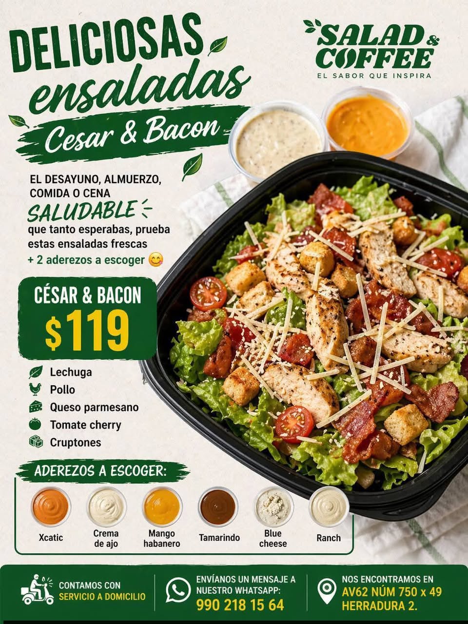 Ensaladas, Chilaquiles y Tortas