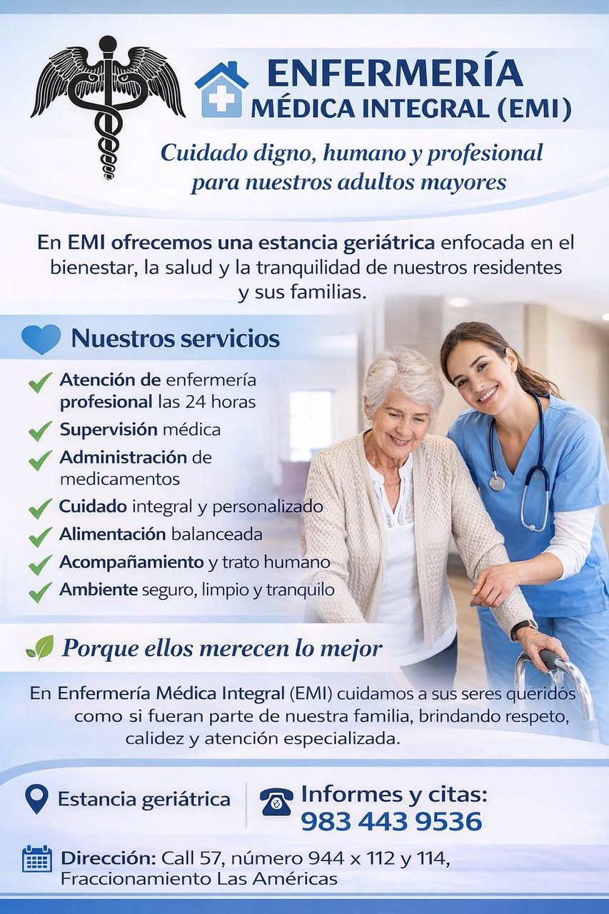 Estancia Geriátrica EMI, Enfermería Médica Integral