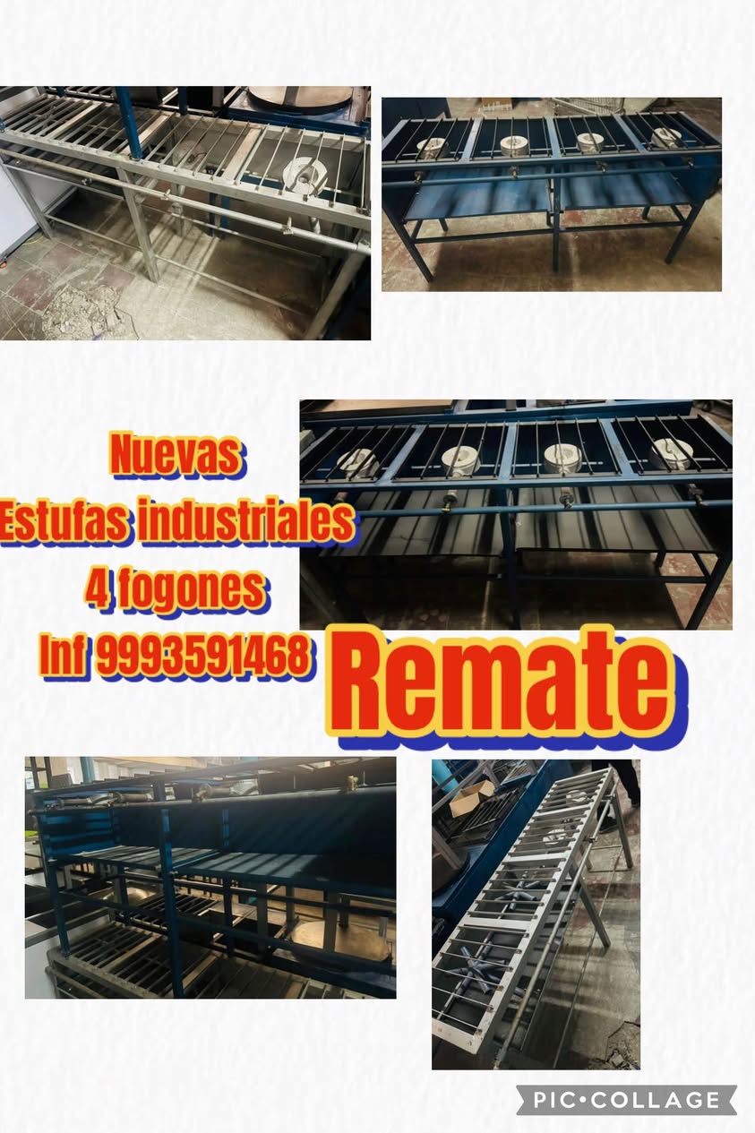 Estufas industriales con garantía: fogones, planchas y freidoras para tu negocio