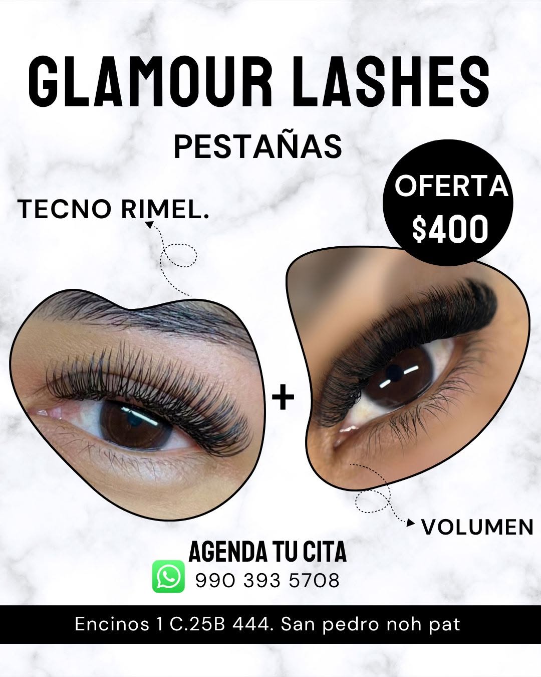 Extensiones de Pestañas Glamour Lashes