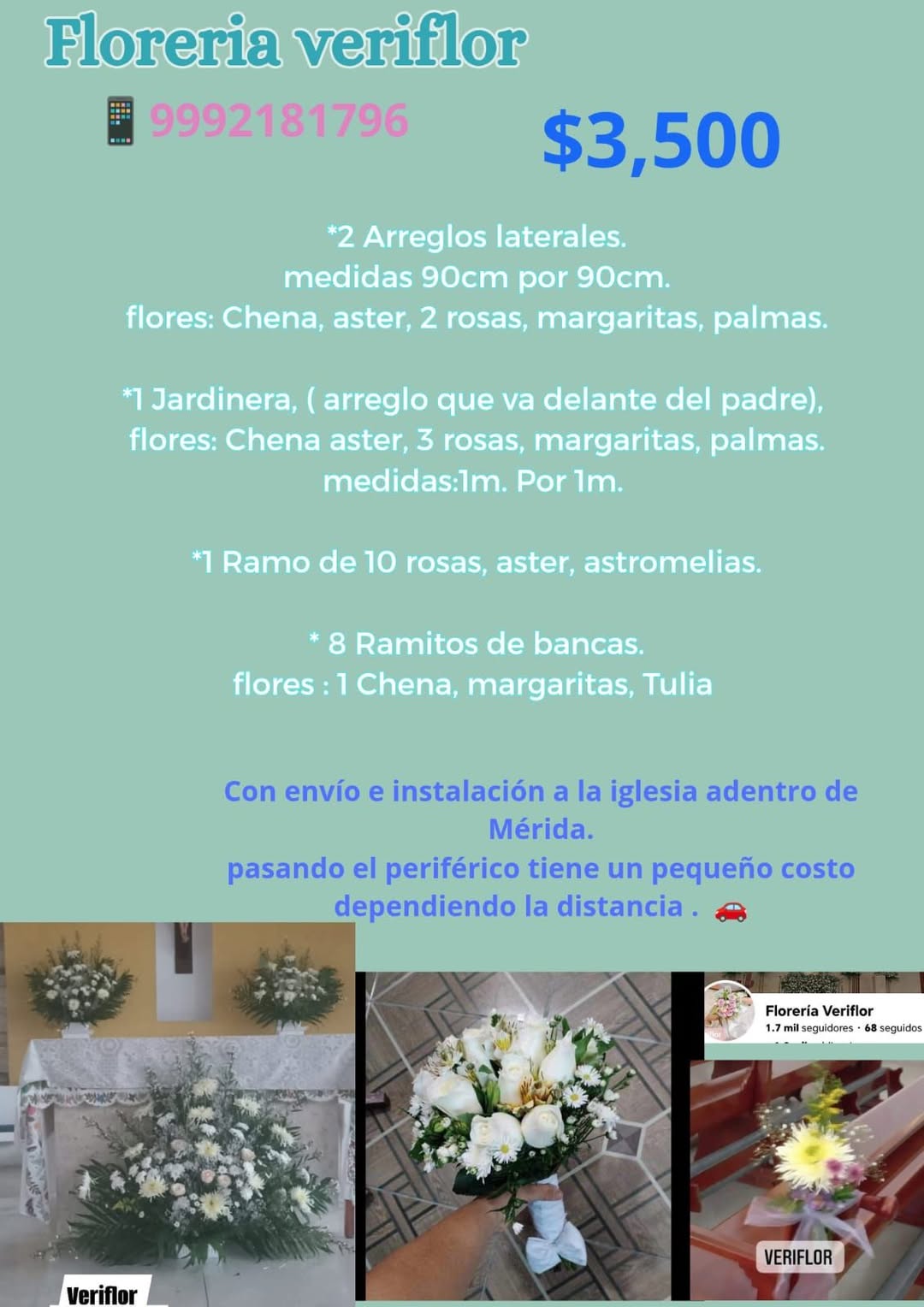 Florería Veriflor: Arreglos florales económicos y personalizados en Mérida Yucatán