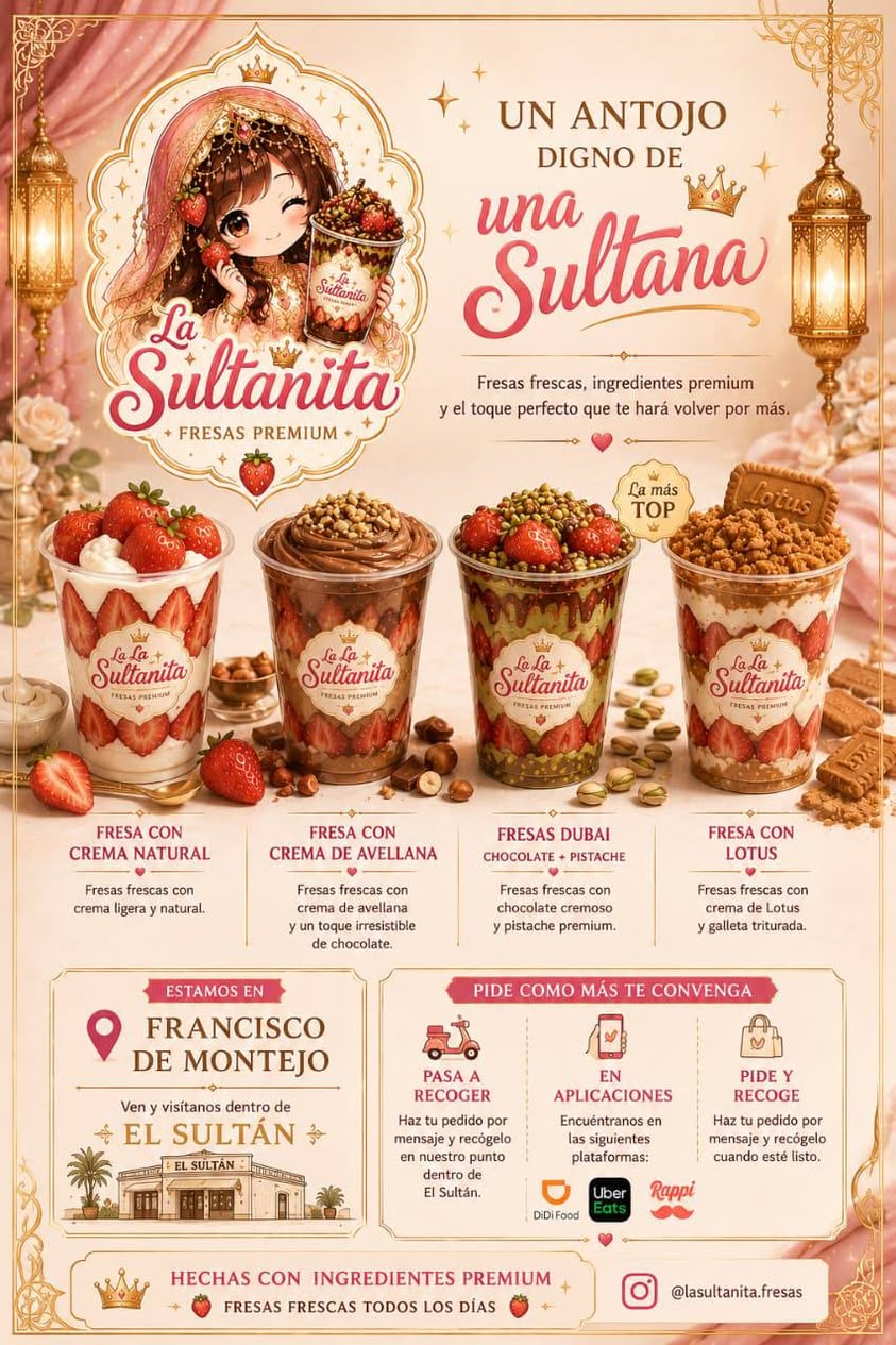 Fresas con Crema El Sultán