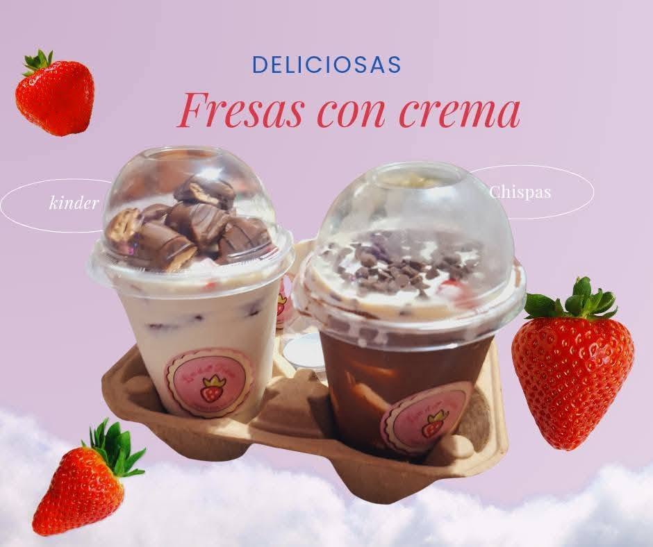 Fresas con Crema Varios Tamaños