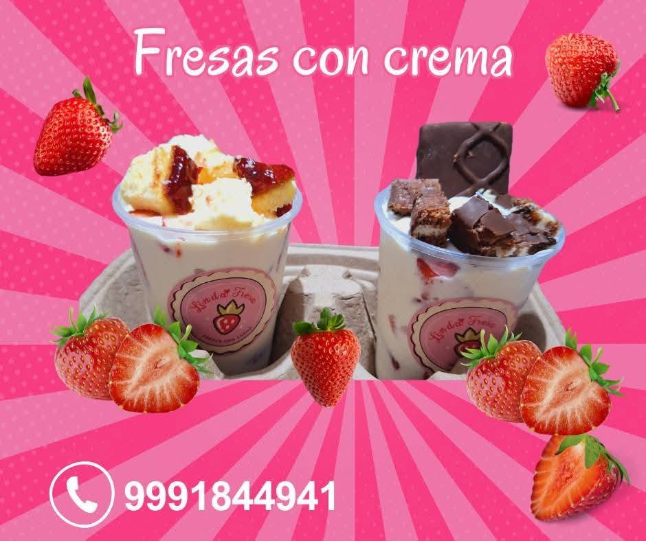 Fresas con Crema Varios Tamaños