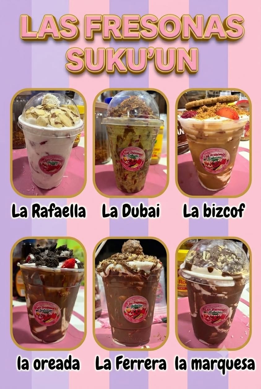 Fresas con Crema y Cafés Fríos en Centro