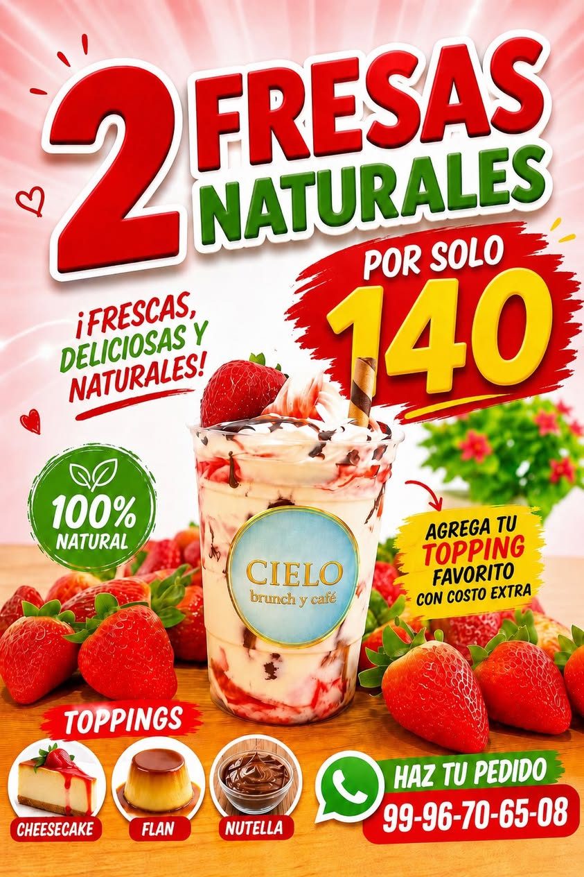 Fresas con Crema y Frappes — San Camilo