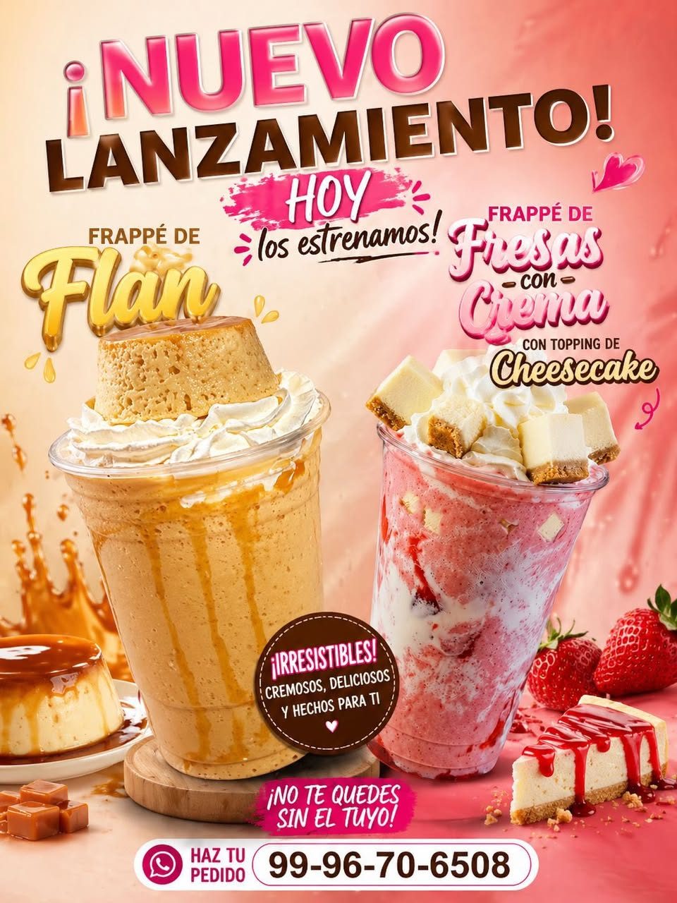 Fresas con Crema y Frappes