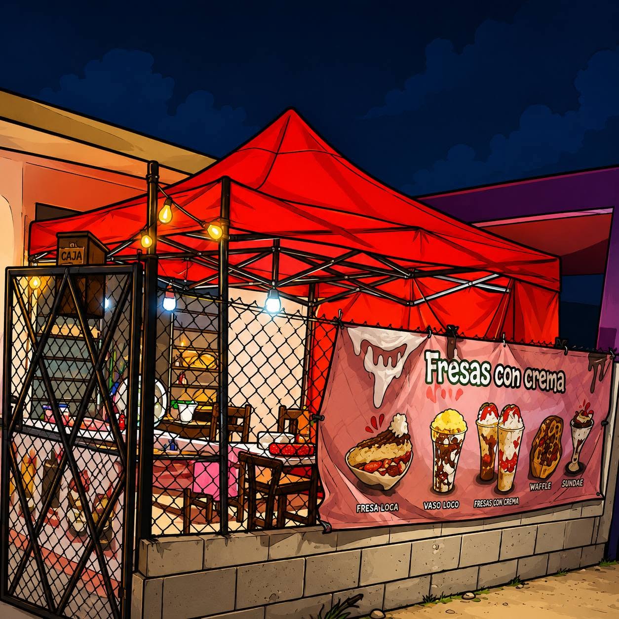 Fresas con Crema y Rebanafresas