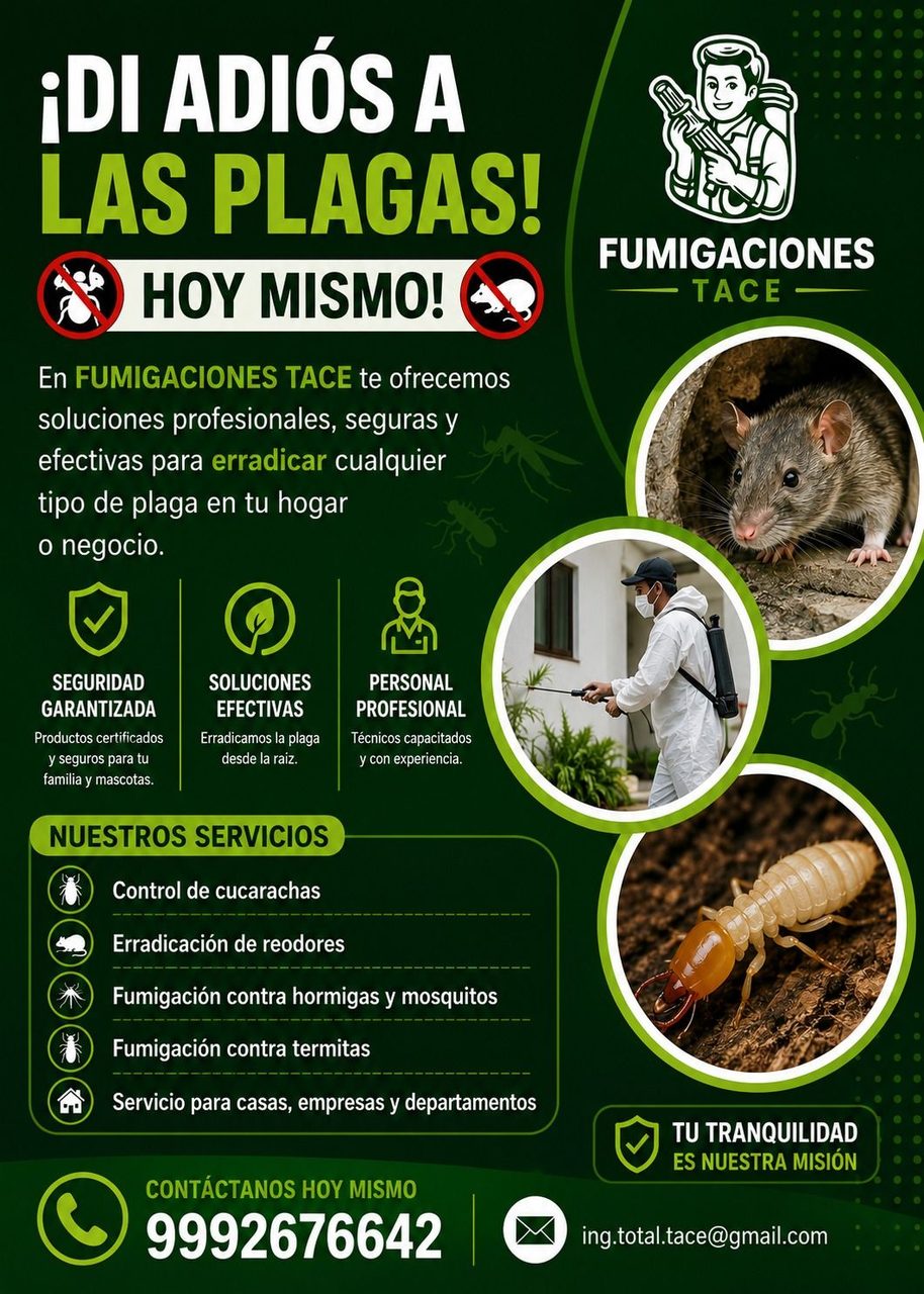 Fumigaciones TACE control de plagas — San Camilo