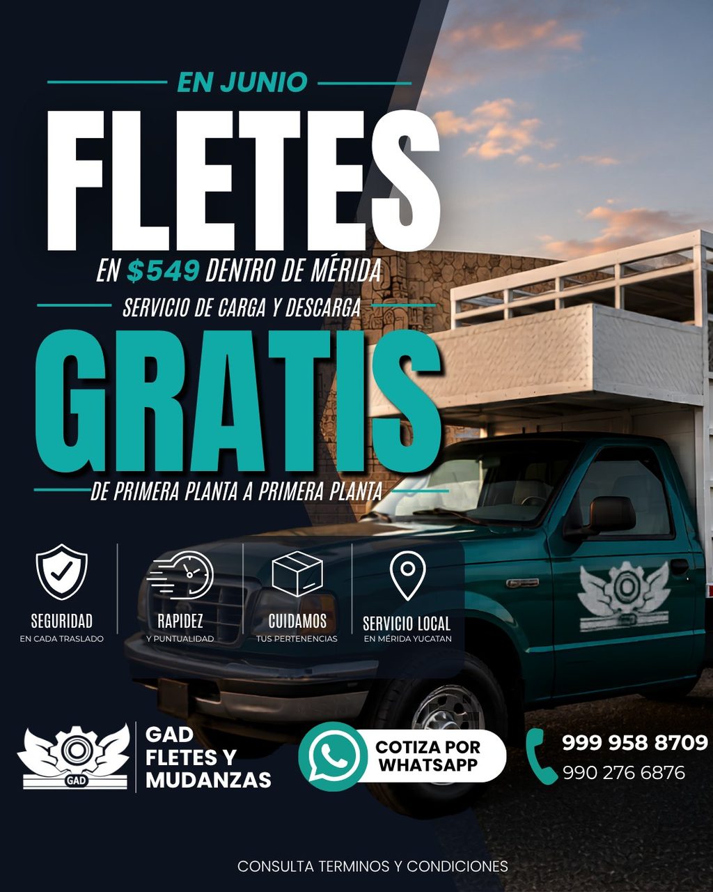 Gad fletes y mudanzas — San Camilo