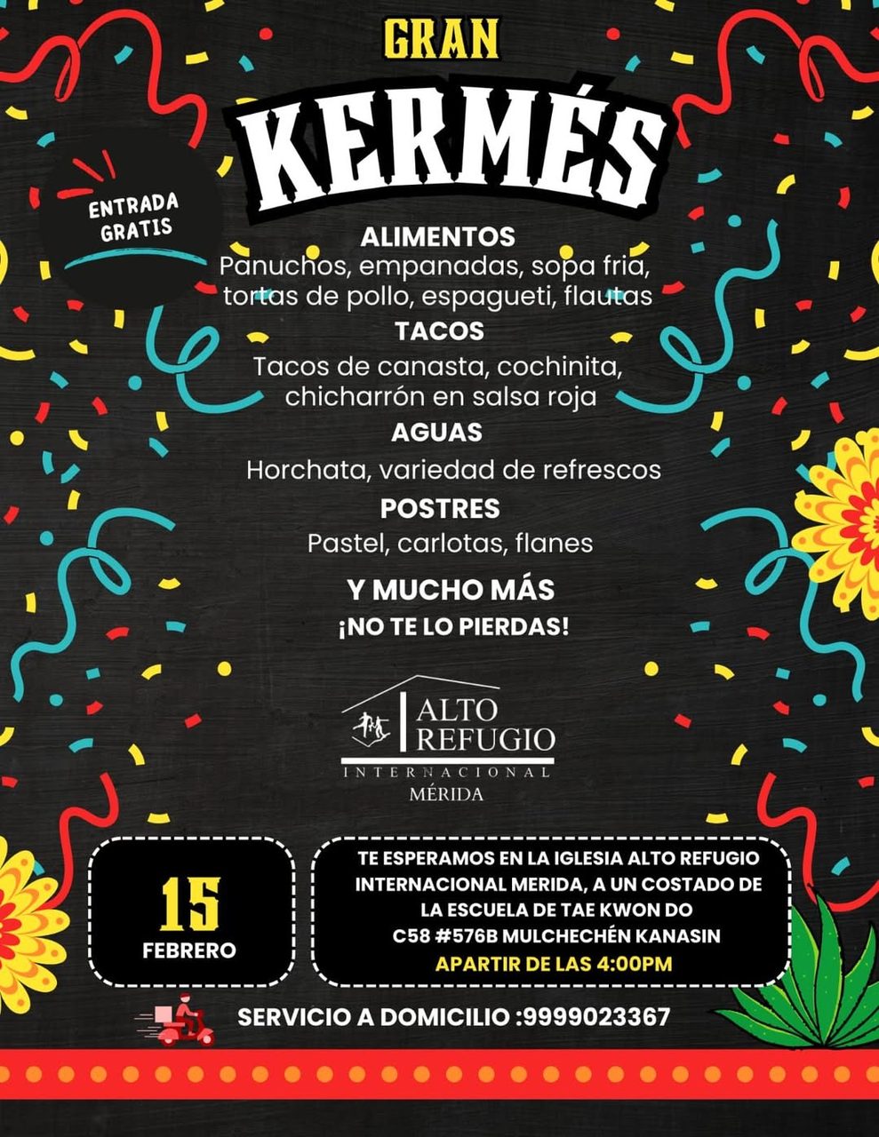 Gran Kermés Iglesia Alto Refugio — Mulchechén