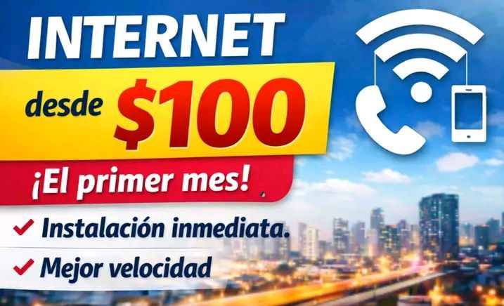 Instalación de Internet Izzi con primer pago desde $100