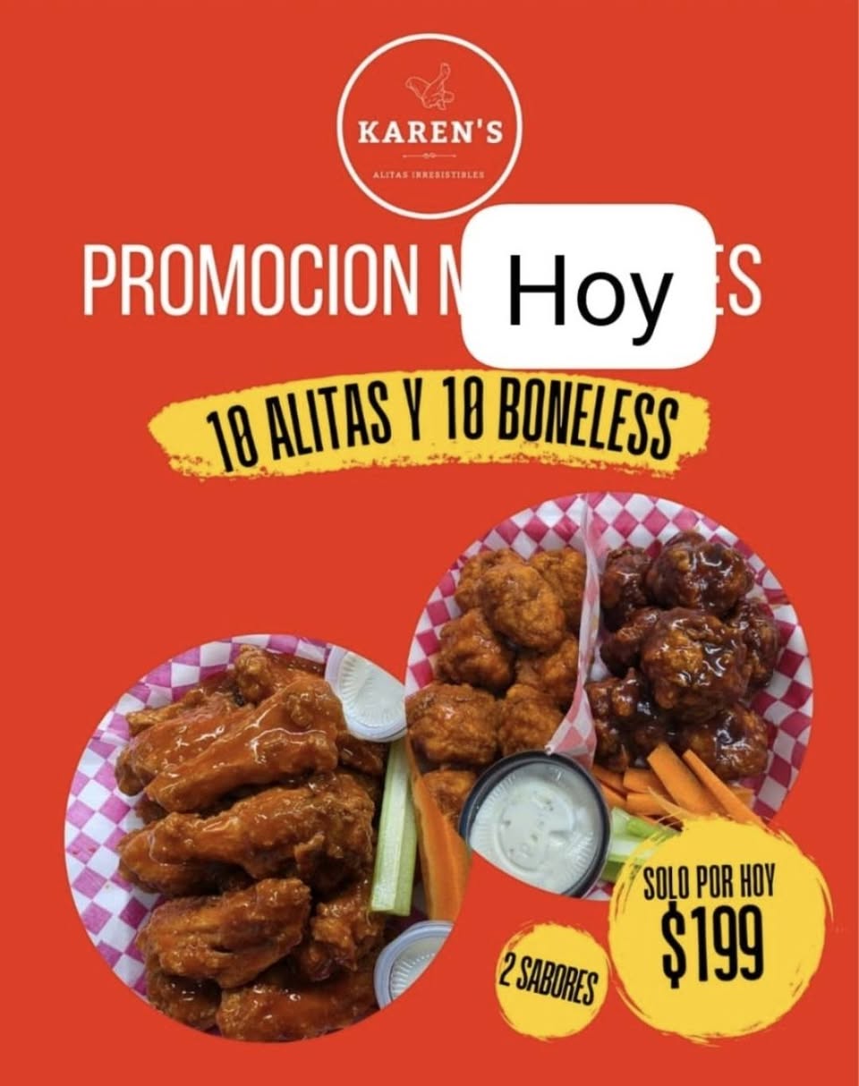 Karen's Alitas - Pedidos y Promociones