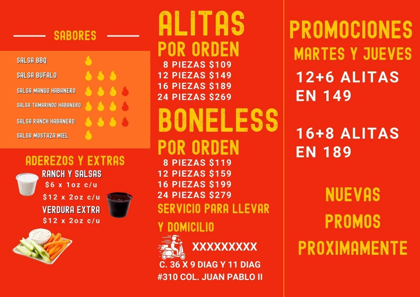 Karen's Alitas: Promociones de Alitas Frescas para Martes y Jueves