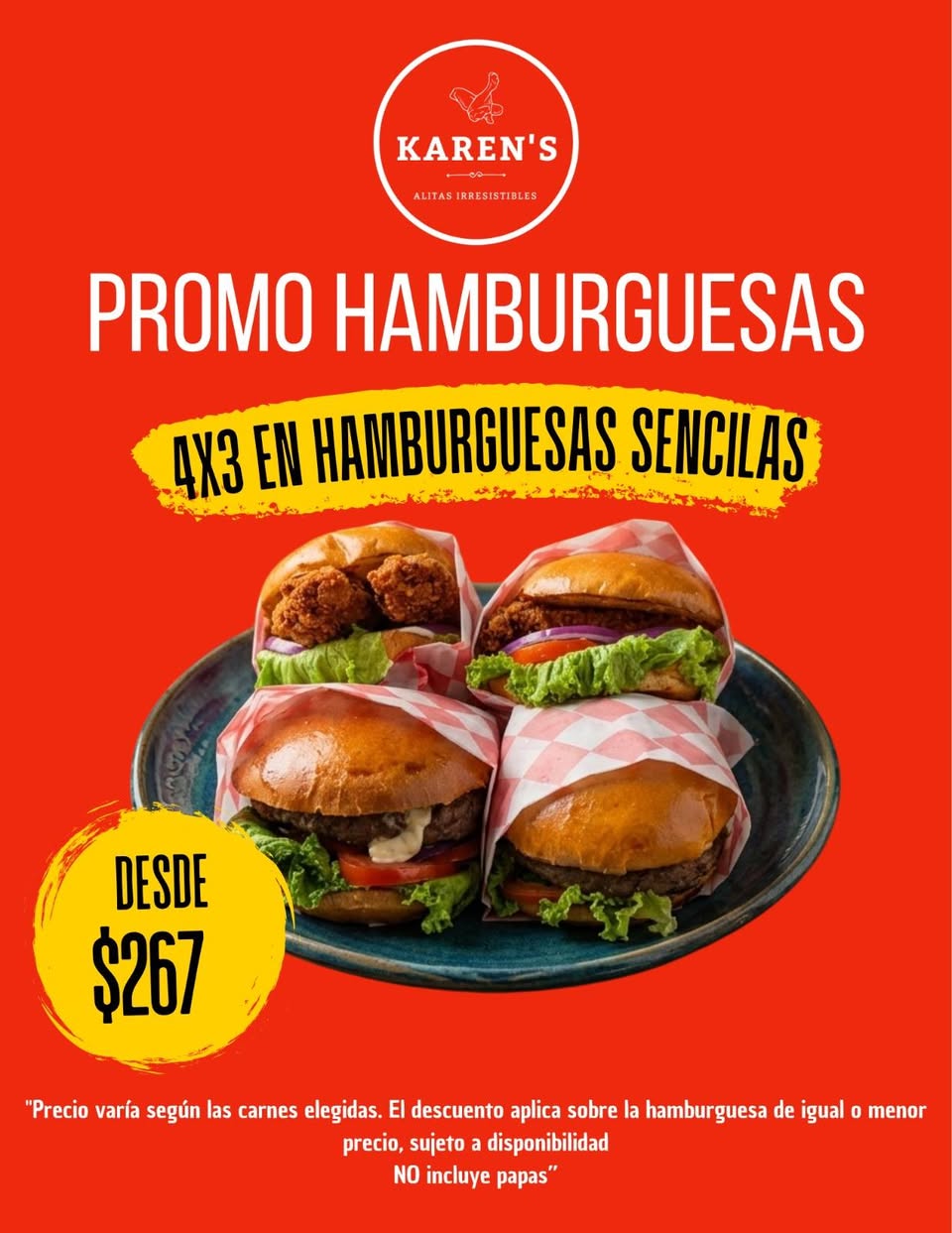 Karen's Alitas: Promociones de Alitas Frescas para Martes y Jueves