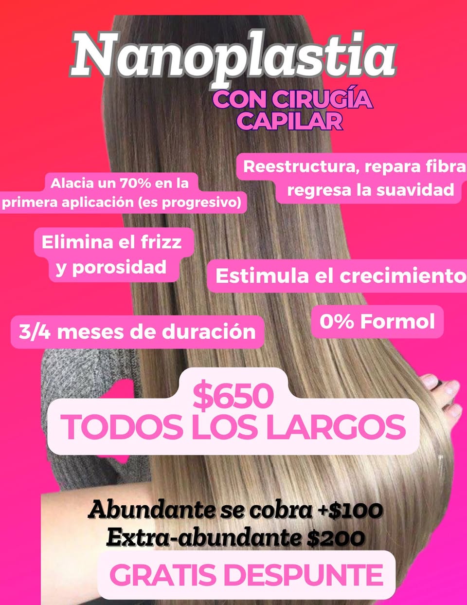 Keratina Alaciante y Servicios de Belleza
