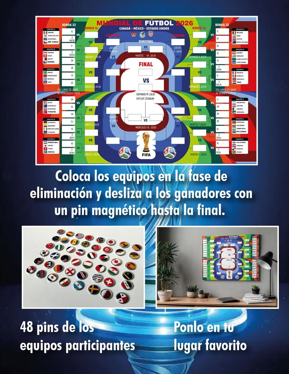 Kit Calendario Magnetico FIFA 2026