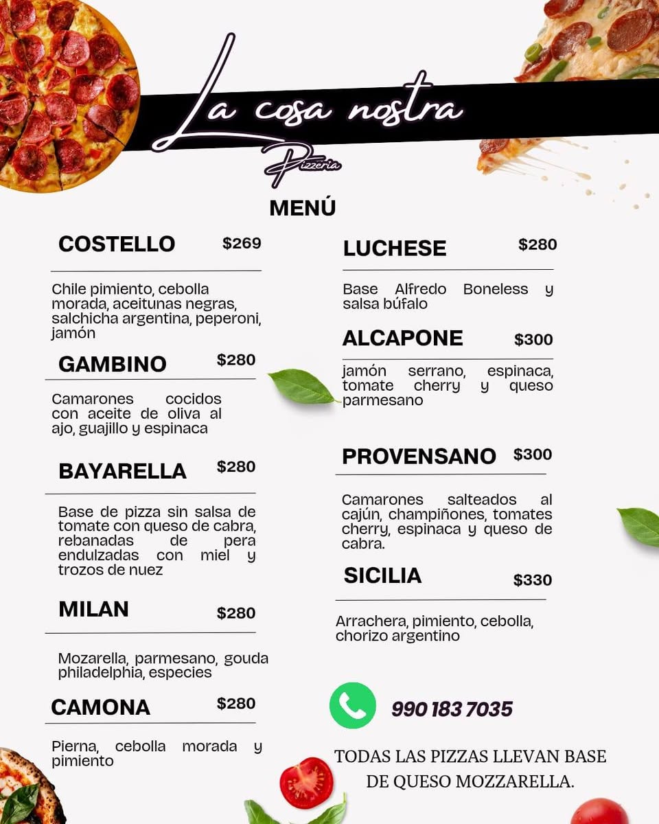 La Cosa Nostra Pizzería: Sabores Únicos de Yucatán