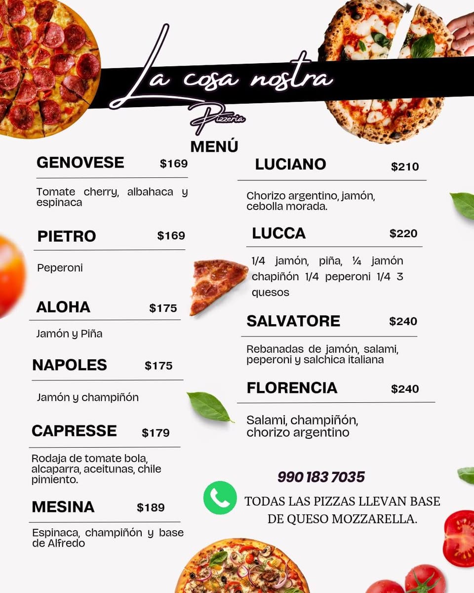 La Cosa Nostra Pizzería: Sabores Únicos de Yucatán