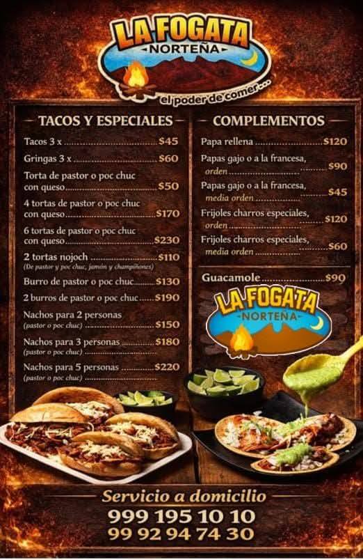 La Fogata Norteña Sucursal Terranova: El placer de comer platillos preparados al momento