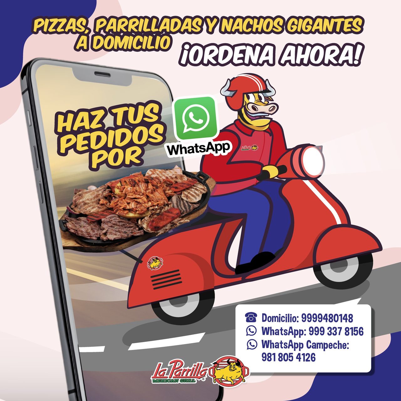 La Parrilla, Pizzas, Parrilladas y Nachos — Vergel
