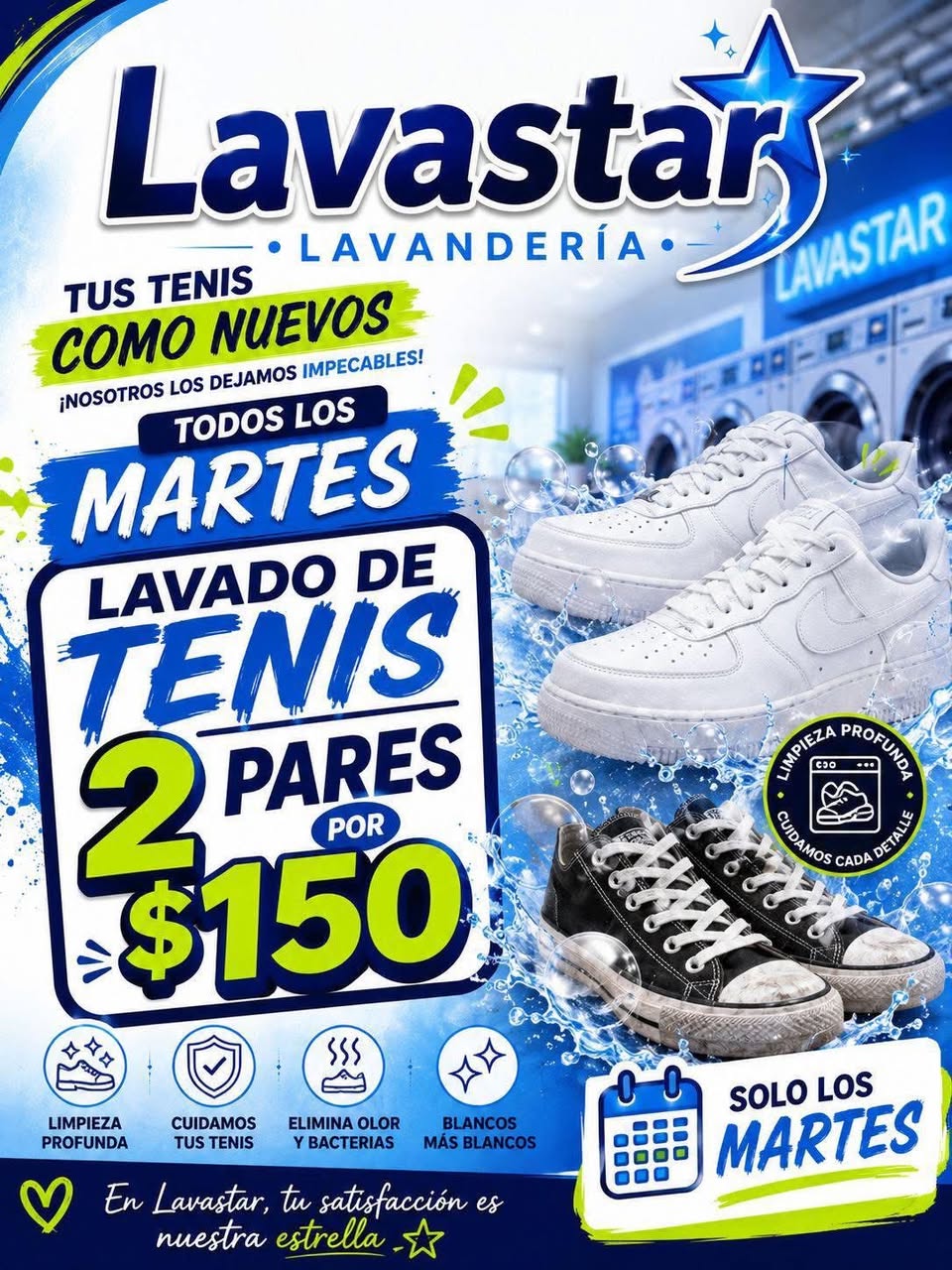Lavastar: Lavandería de Tenis con Limpieza Profunda y Cuidado Especial