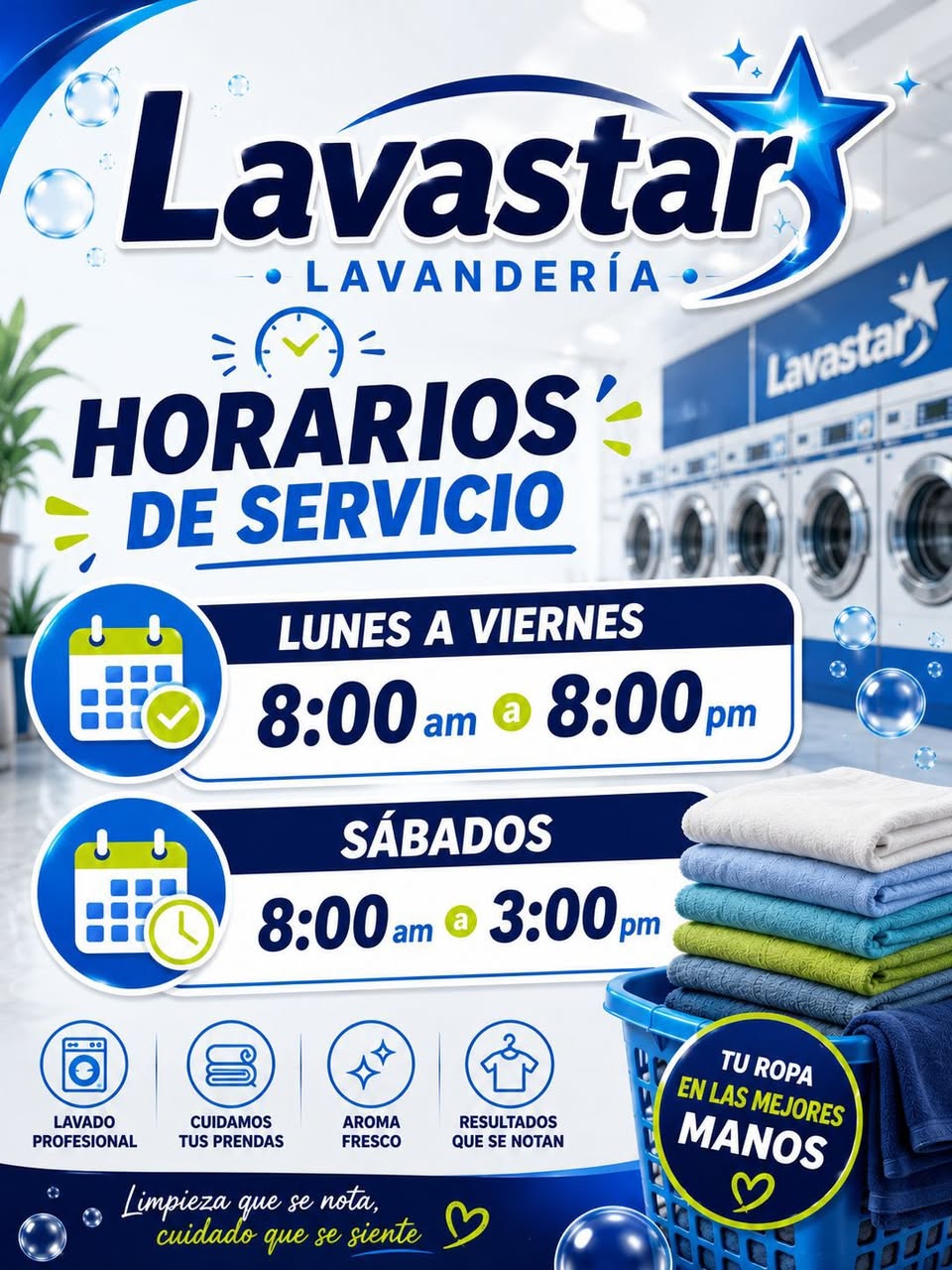 Lavastar: Servicio de Lavandería a Domicilio con Ropa Limpia, Seca y Doblada